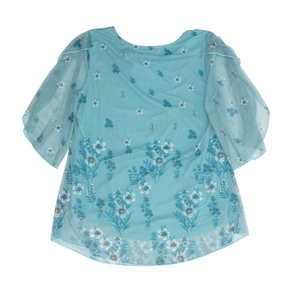 Blue Floral Blouse