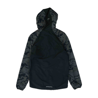 Black Print Active Jacket