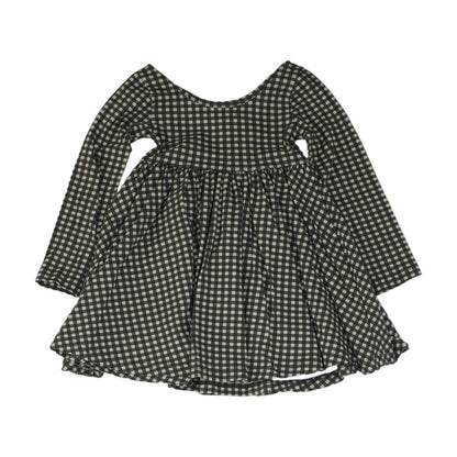 Charcoal Check Dress