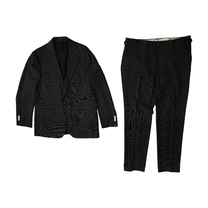 Dark Grey Birds Eye Havana Suit Jacket Set