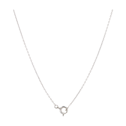 14K White Gold Pendant Necklace