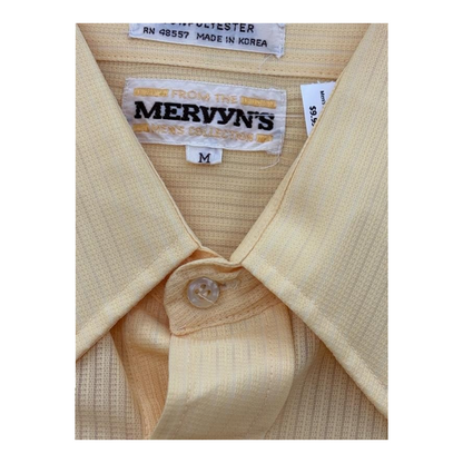 Yellow Striped Short Sleeve Button Down