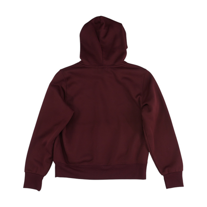 Maroon Solid Hoodie Pullover