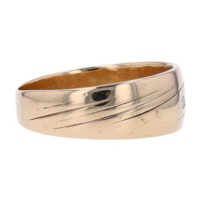 14K Yellow Gold Diamond Band