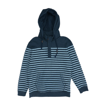Navy Striped 1/4 Zip Pullover