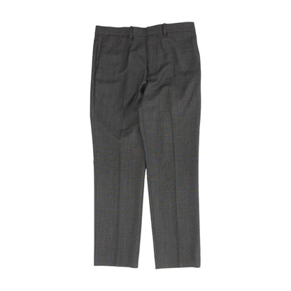 Gray Solid Dress Pants