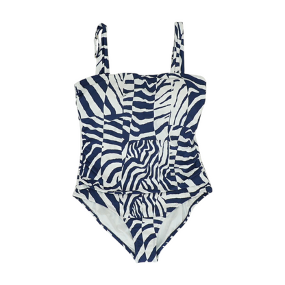 Navy Print One-Piece