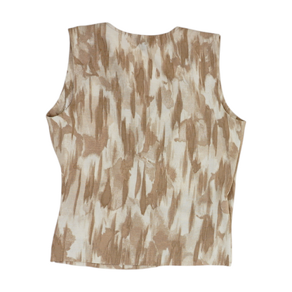 Brown Print Blouse