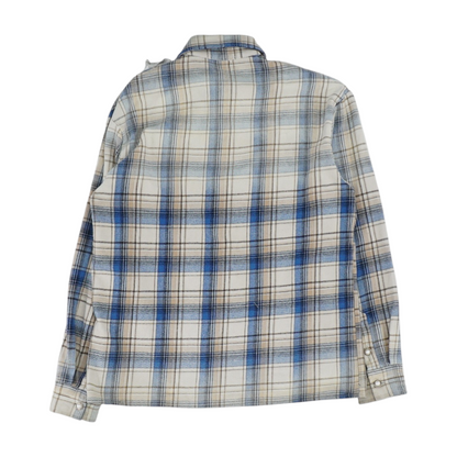 Tan Plaid Flannel Button Down