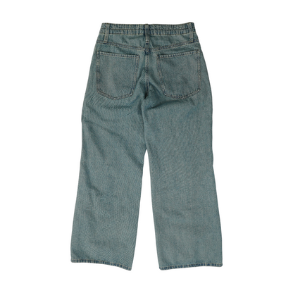 Blue Wide Leg Jeans