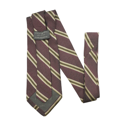 Maroon Striped Neck Tie