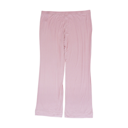 Pink Solid Pajama Bottom