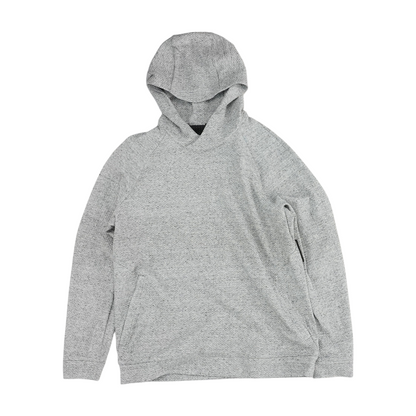 Gray Solid Hoodie Pullover