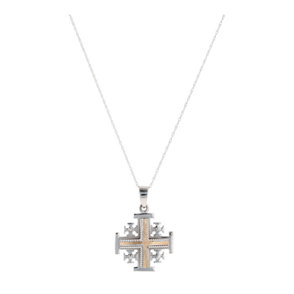 14K Two-Tone Gold Pendant Necklace