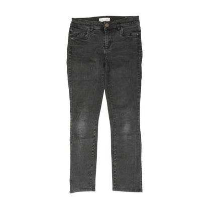 Beige Solid Skinny Leg Jeans