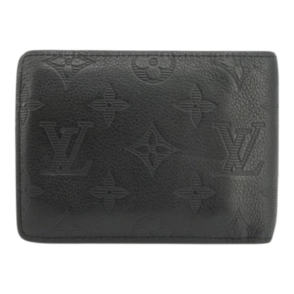 Black Multiple Wallet in Monogram Shadow Leather