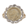 10K Two-Tone Gold Diamond Fashion Ring