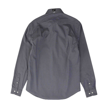 Purple Abstract Long Sleeve Button Down