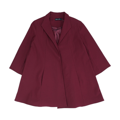Red Solid Blazer