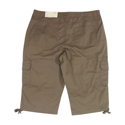 Brown Solid 5-Pocket Capris