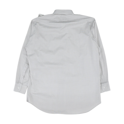 White Check Long Sleeve Button Down