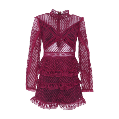 Burgundy Mini Dress