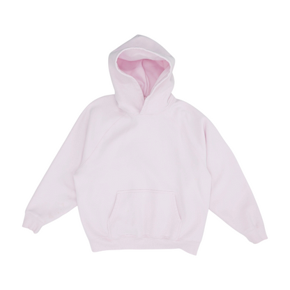 Pink Solid Hoodie Pullover