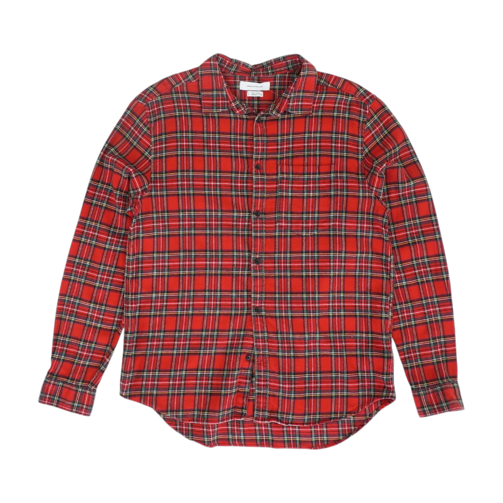 Red Plaid Flannel Button Down