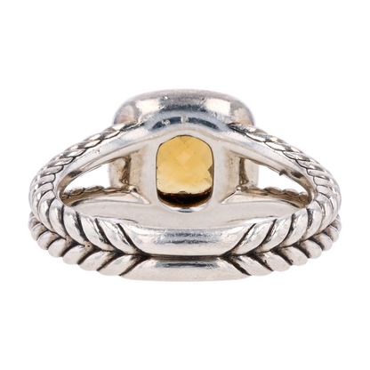 1/6 ctw Sterling Silver Citrine Fashion Ring