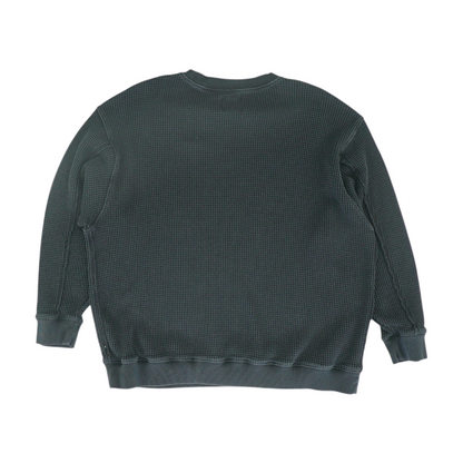 Black Solid Sweatshirt Pullover