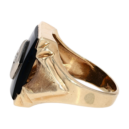 10K Yellow Gold Diamond Fashion Ring