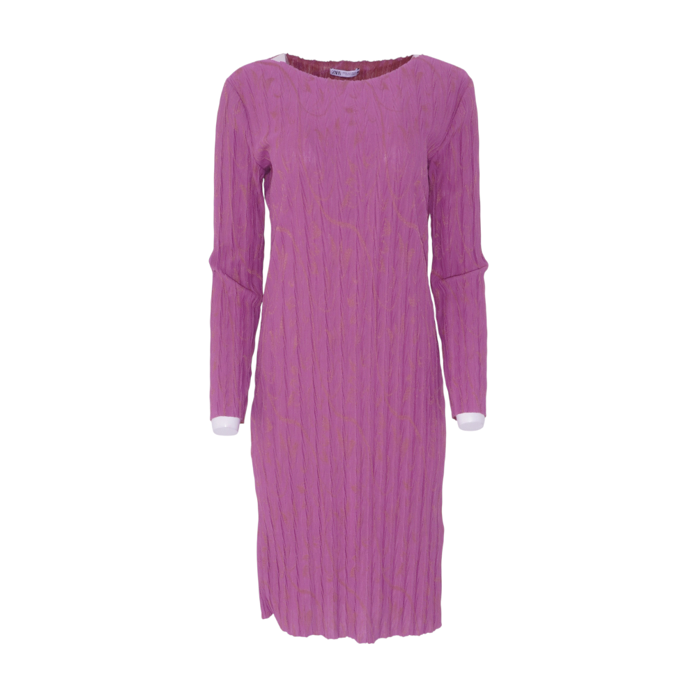 Pink Print Midi Dress