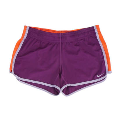 Purple Color Block Active Shorts