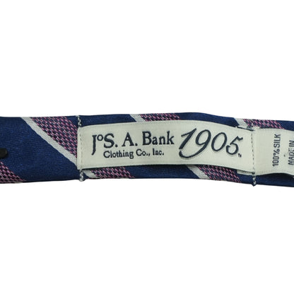 Navy Striped Bow Tie