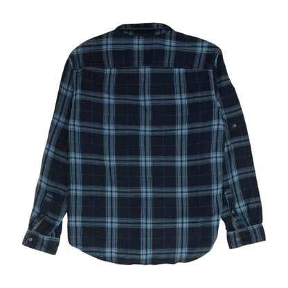 Blue Plaid Flannel Button Down