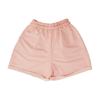 Pink Solid Active Shorts
