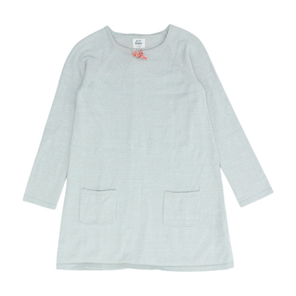 Gray Abstract Formal Dress