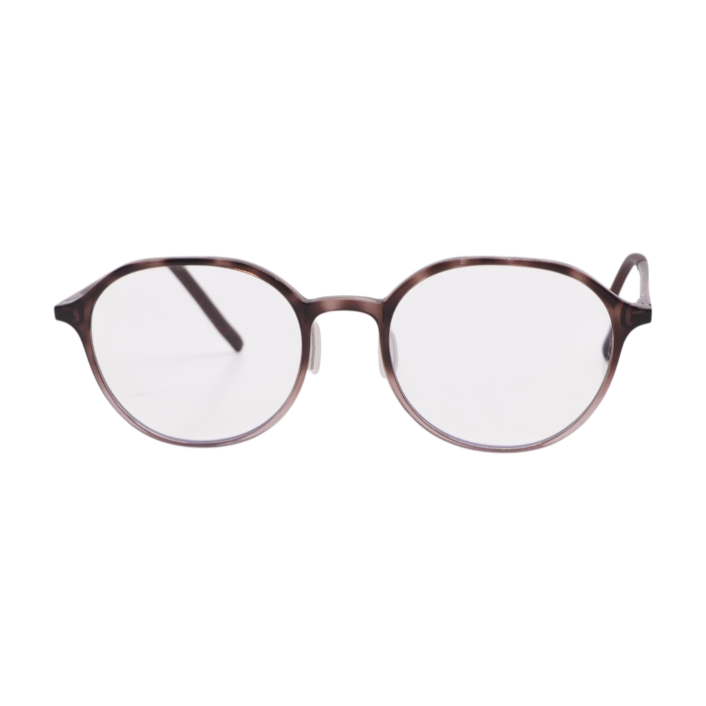 Brown UUF-215 Round Prescription Eyewear