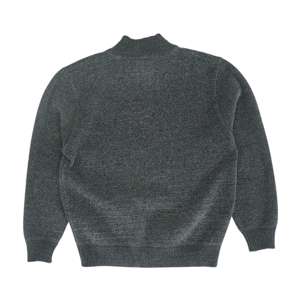 Gray Solid Pullover Sweater