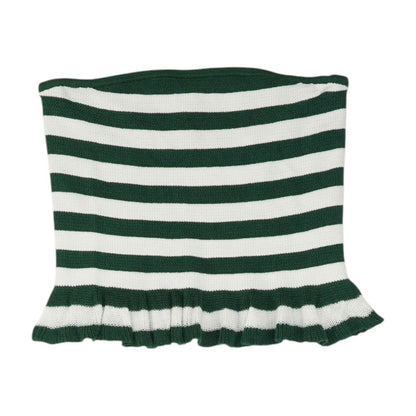 Green Striped Knit Top