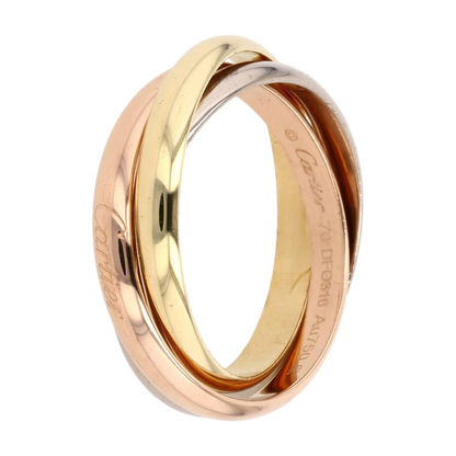 18K Tri-Tone Gold Band