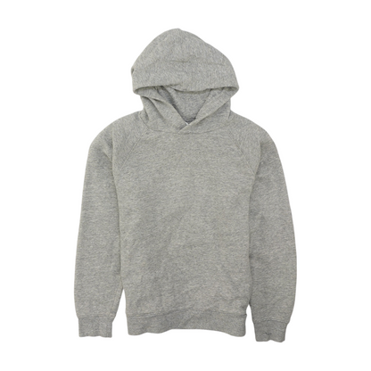 Gray Solid Hoodie Pullover