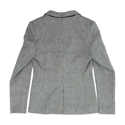 Black Herringbone Blazer