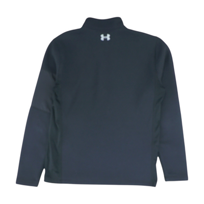Black Solid 1/4 Zip Pullover