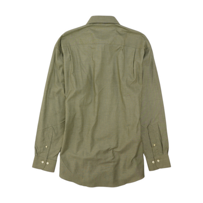 Green Striped Long Sleeve Button Down
