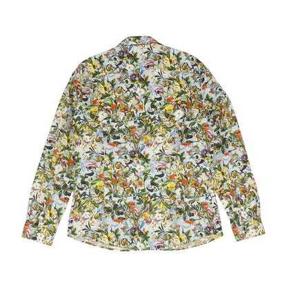 Multi Tropical Long Sleeve Button Down