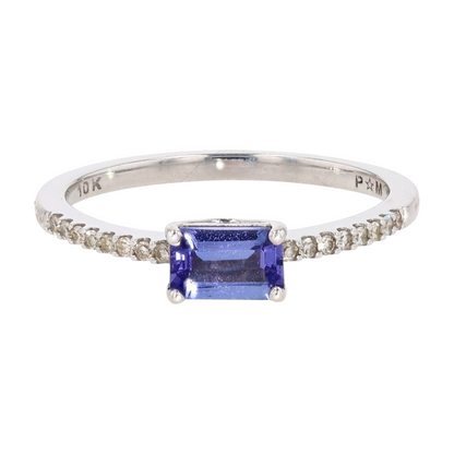 1/3 ctw 10K White Gold Tanzanite Fashion Ring