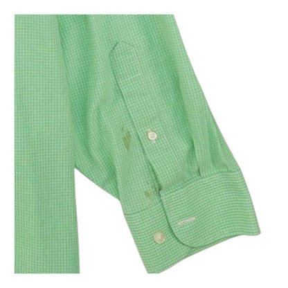 Green Check Long Sleeve Button Down