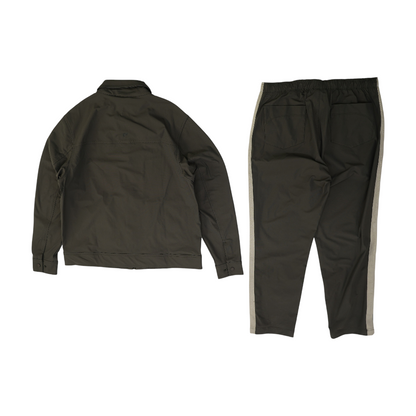 Brown Color Block Active Set