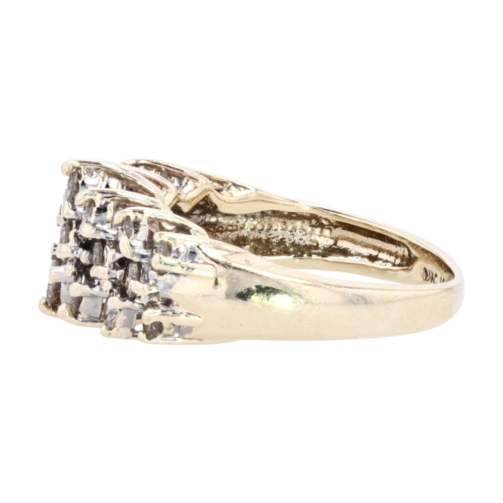 1 ctw 10K Yellow Gold Diamond Fashion Ring